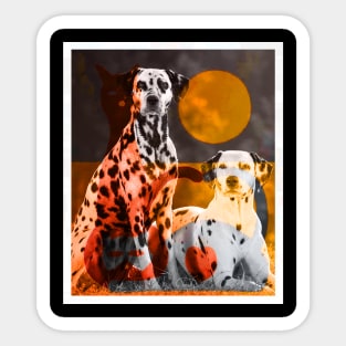 Dalmatian Lovers Sticker